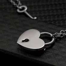 Load image into Gallery viewer, Lock & Key Double-Layered Necklace