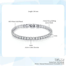 Load image into Gallery viewer, Pretty Girl Cubic Zirconia Tennis Bracelet