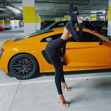 Load image into Gallery viewer, Shimmering Hooded Backless 2-Piece Jumpsuit