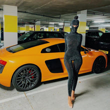 Load image into Gallery viewer, Shimmering Hooded Backless 2-Piece Jumpsuit