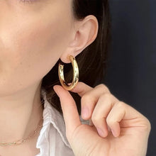 Load image into Gallery viewer, Gotti Girl Chunk Hoop Earrings