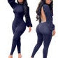 Load image into Gallery viewer, Backless Bell Sleeve Jumpsuit
