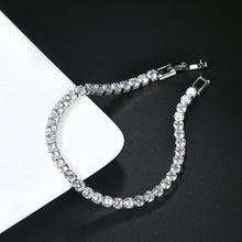 Load image into Gallery viewer, Pretty Girl Cubic Zirconia Tennis Bracelet
