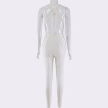 Load image into Gallery viewer, On The Prowl Deep V-Neck Bodycon Jumpsuit
