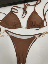 Load image into Gallery viewer, Double G Bikini With Chain Detail
