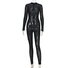 Load image into Gallery viewer, Wild Thing See-Thru Leopard Print Jumpsuit
