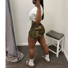 Load image into Gallery viewer, On A mission High-Waist Camo Shorts
