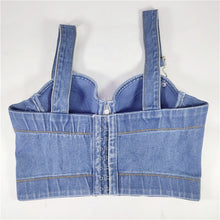 Load image into Gallery viewer, Denim Halter Top
