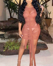 Load image into Gallery viewer, Sexy Mummy See-Thru Bodycon Bandage Dress
