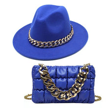 Load image into Gallery viewer, Fedora &amp; Padded Purse Set
