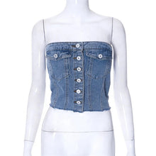 Load image into Gallery viewer, Pretty Girl Denim Corset
